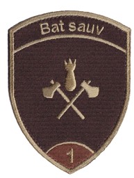 Bild von Bat sauv 1 braun Badge mit Klett